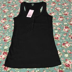 Wild Fable _black button up tank top, medium size. New with tags. Summer wear 💦